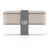 Boîte bento Original gris/blanc - Visuel 1
